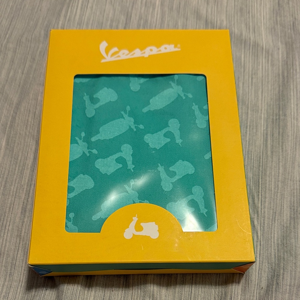 Vespa Teal Tote Bag